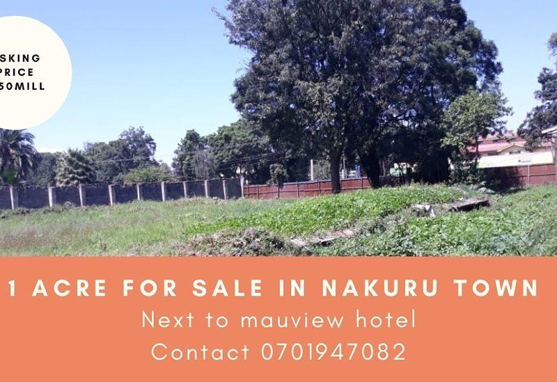 1 acre for sale in Nakuru town